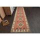 1970s Vintage Turkish Oushak Handmade Orange Runner Rug  91x361