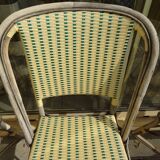 4 vintage bistrot de Paris rattan chairs