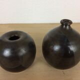 Pair of vases ball Scandinavian style, ceramic