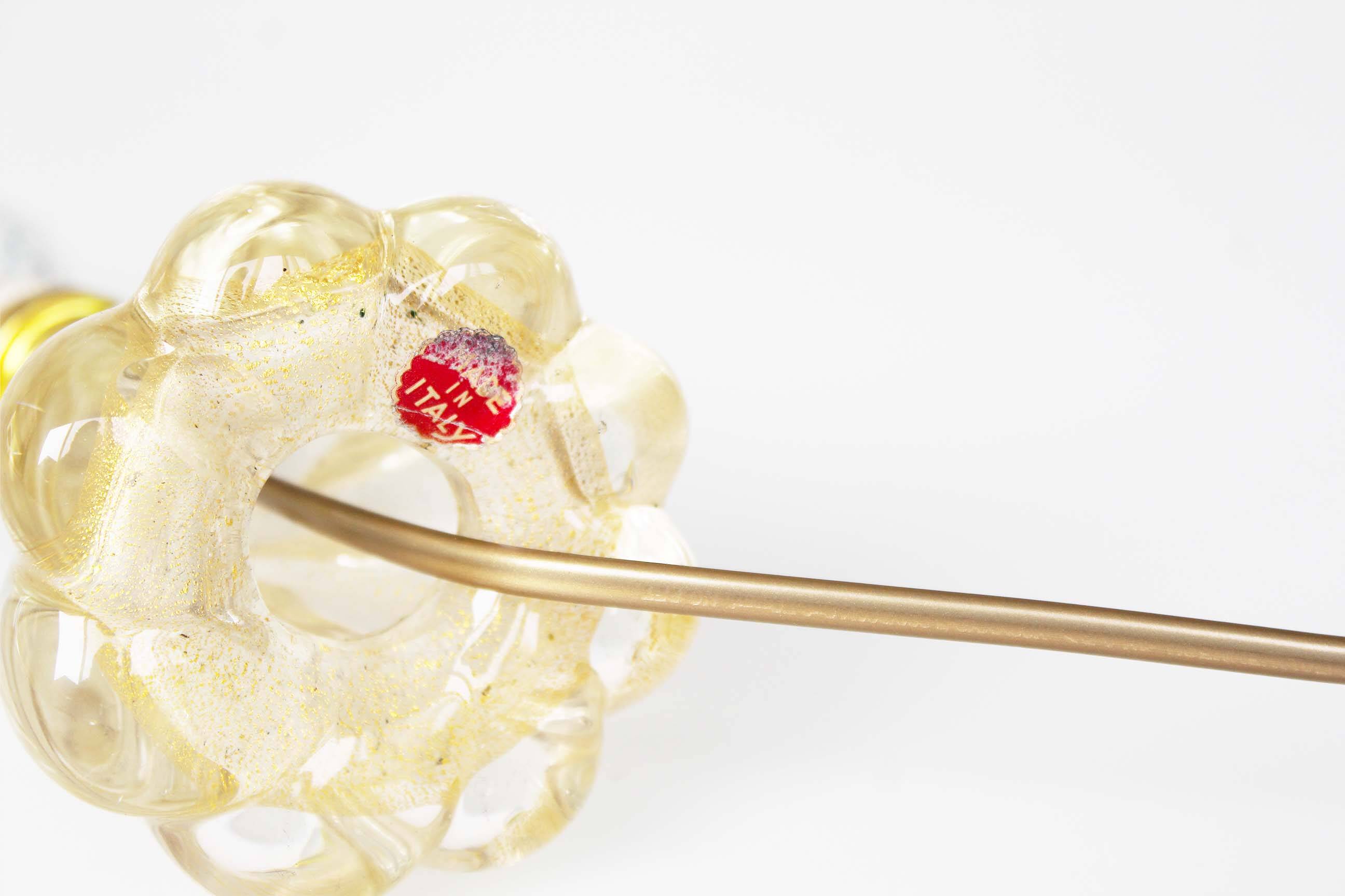 Vintage Italian muranoglass table lamp by Barovier & Toso