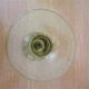 Bougeoir en verre bullé vert