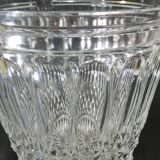 Vase / Bucket with champagne molded glass / vintage
