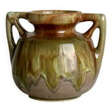 Ceramic vase with handles