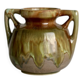 Ceramic vase with handles