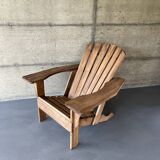 2000s pine Adirondack armchair