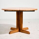 Pine dining set by Rainer Daumiller, Set of 7