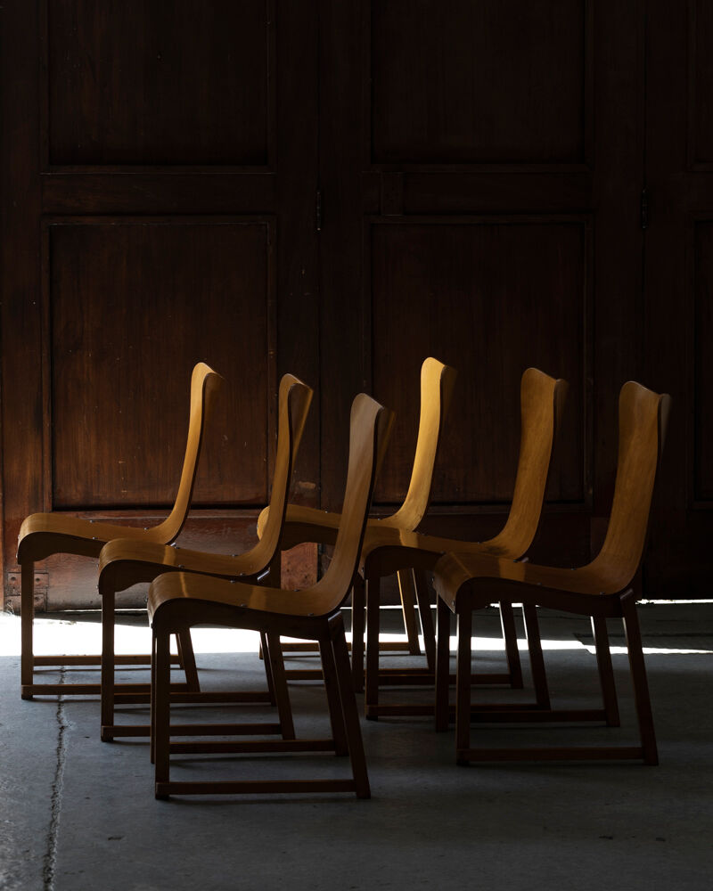 Set of 6 dining chairs by Bengt Jonsson, Sweden, 1950’s