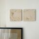 Set of abstract painting on canvas, 20x20cm