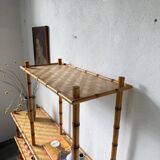 Large rattan shelf 1960