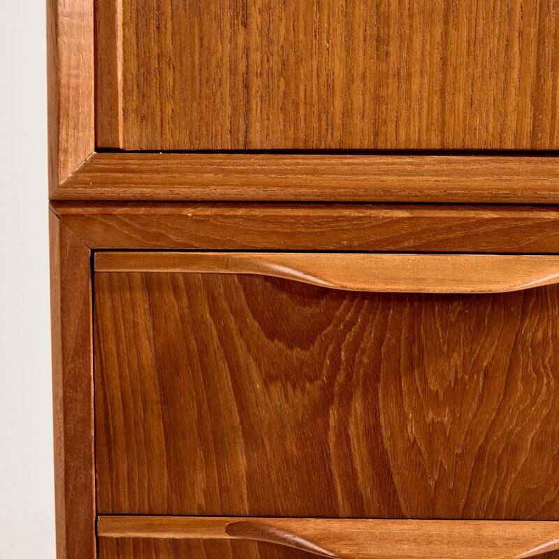 Vintage Teak Highboard, 1960s