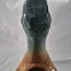 Old barbotine jug Saint Clément Mallard Duck A027