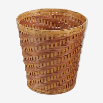 Bamboo and rattan basket