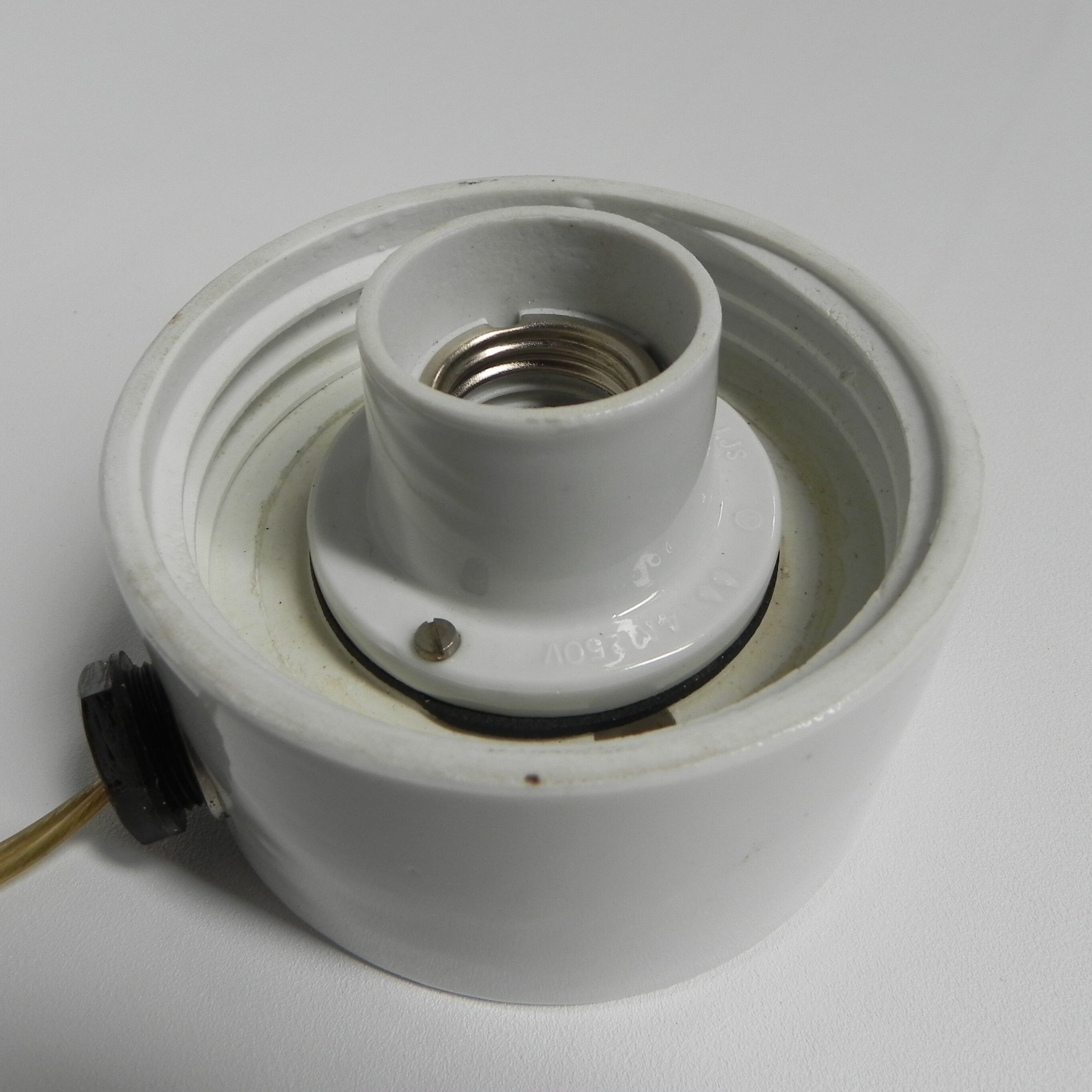 Ceiling lamp Lindner leuchten with porcelain holder