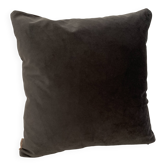 Coussin velours anthracite