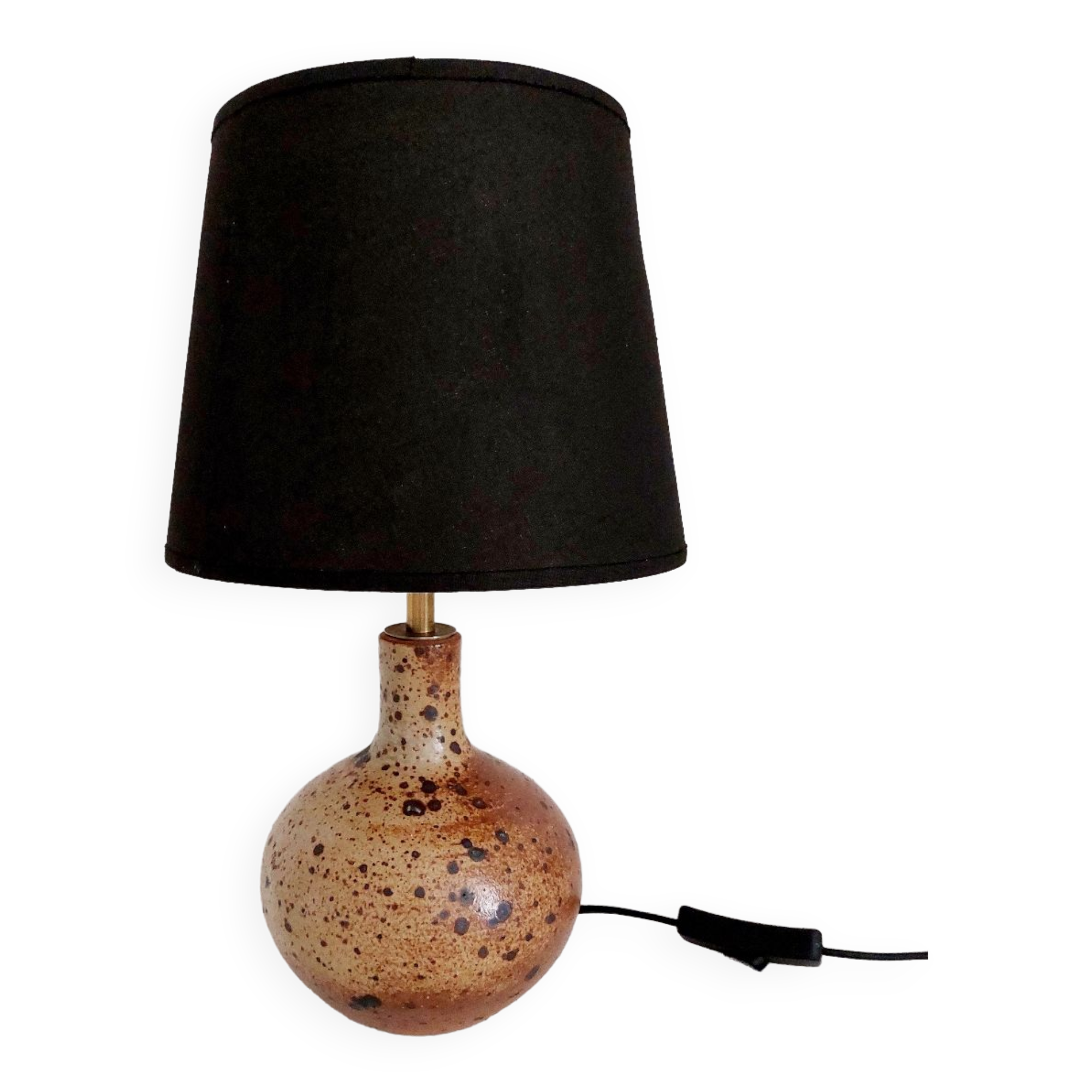 Small vintage pyrite sandstone lamp
