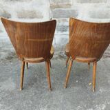 Set of 2 Baumann wooden chairs