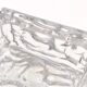 Cendrier carré vintage en verre épais moulé transparent - Bol à bibelots, Italie