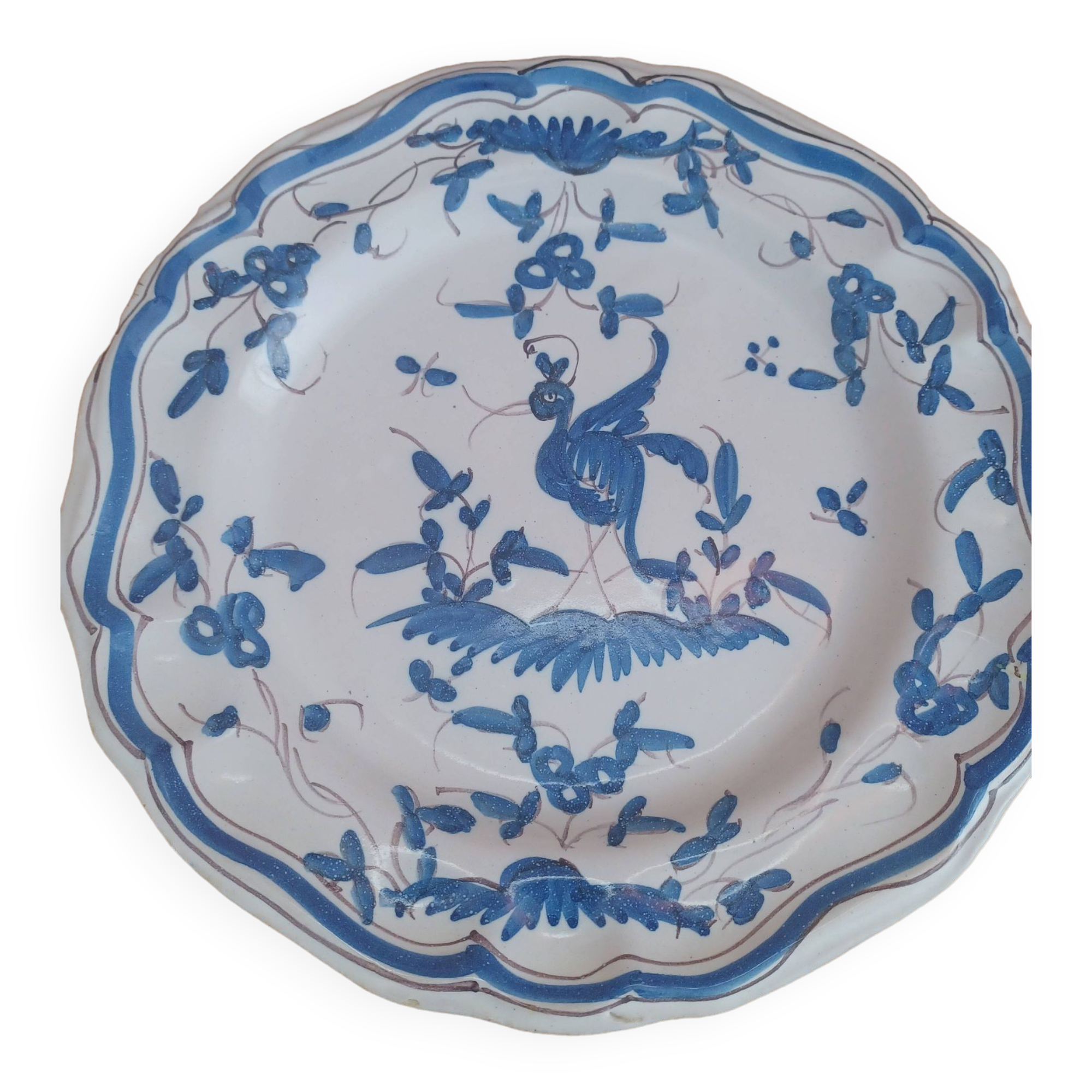 Assiette Faïence XVIII ème.