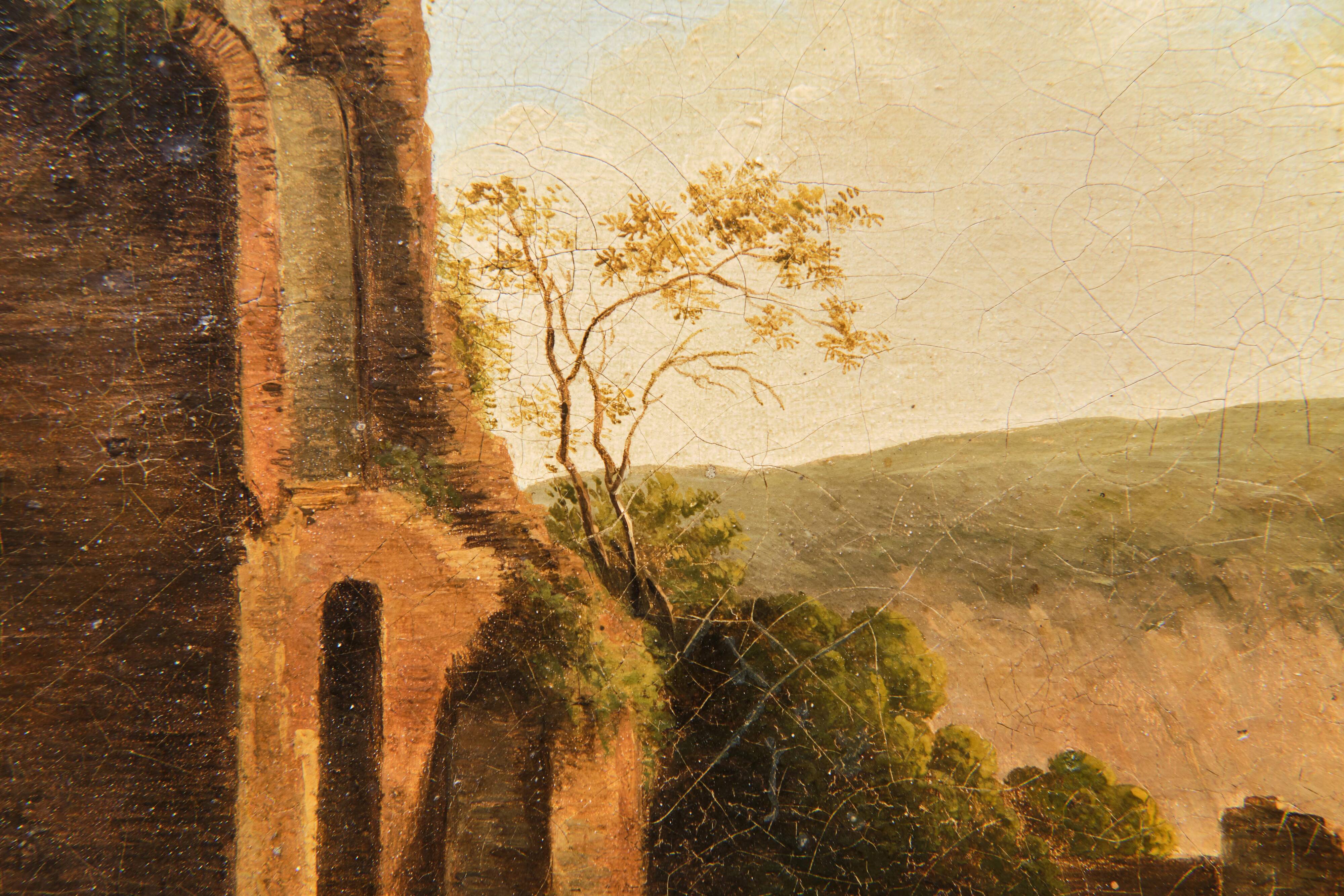 Paysage avec cavaliers, ÉCOLE ITALIENNE, XVIIIe SIÈCLE