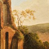 Paysage avec cavaliers, ÉCOLE ITALIENNE, XVIIIe SIÈCLE