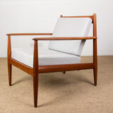 Pair of danish armchairs in teck by Grete Jalk for France, 1963