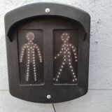 Industrial metal wall lamp pedestrian crossing