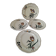 Vintage Longchamp plates – "Tulips" model – 1950s-60s