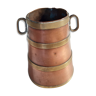 Charcoal bucket with two copper decoration handles