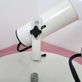 White ceiling light with 3 spotlights made in Italy, space age design