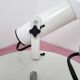 White ceiling light with 3 spotlights made in Italy, space age design