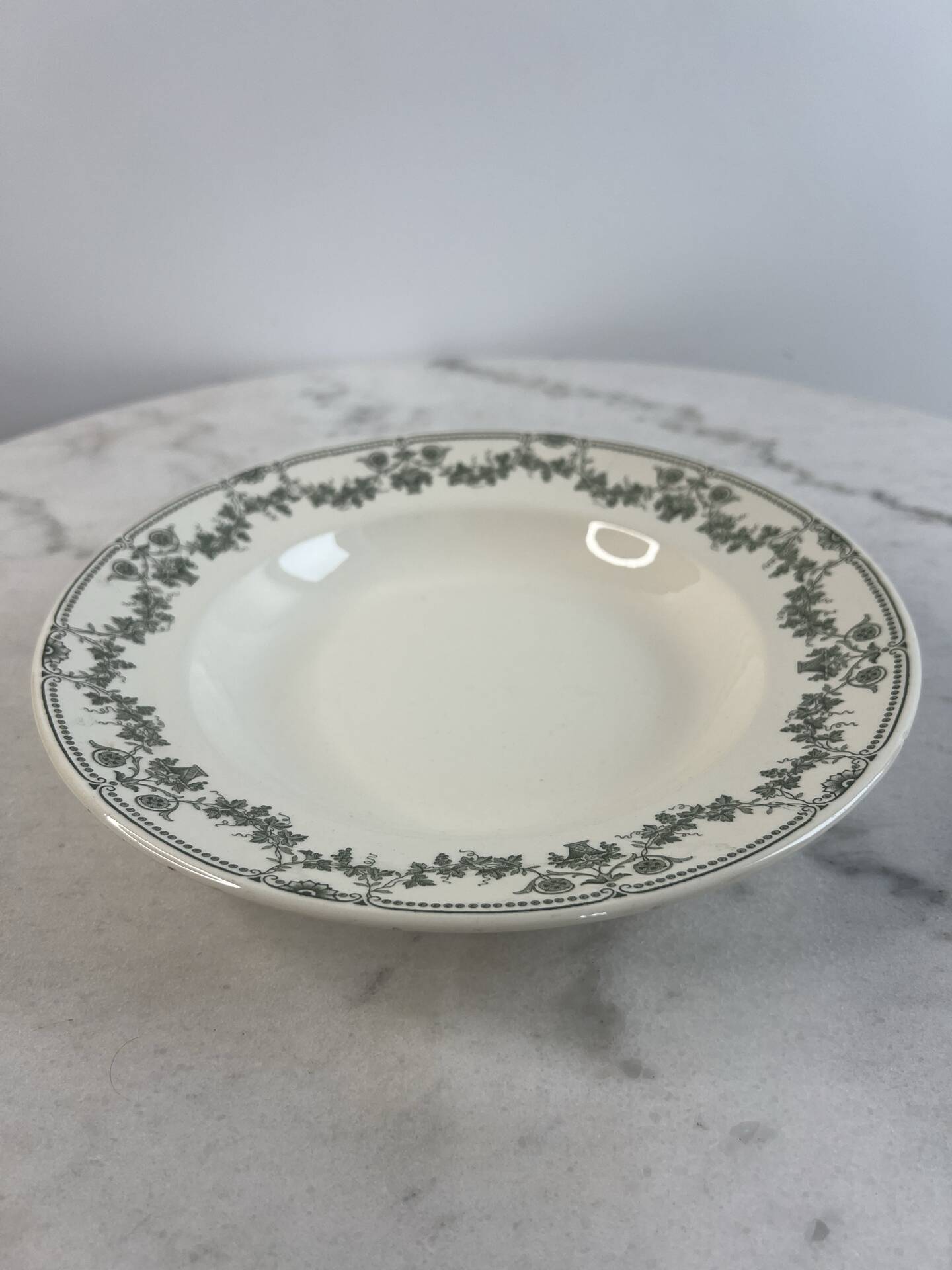 Set of 5 deep plates Badonviller Champagne collection