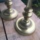 Pair of brass candlesticks