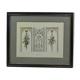 Pièce encadrée sous verre "architecture et sculpture Louis XVI"
