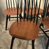 Set of 8 Scandinavian vintage Tapiovaara chairs
