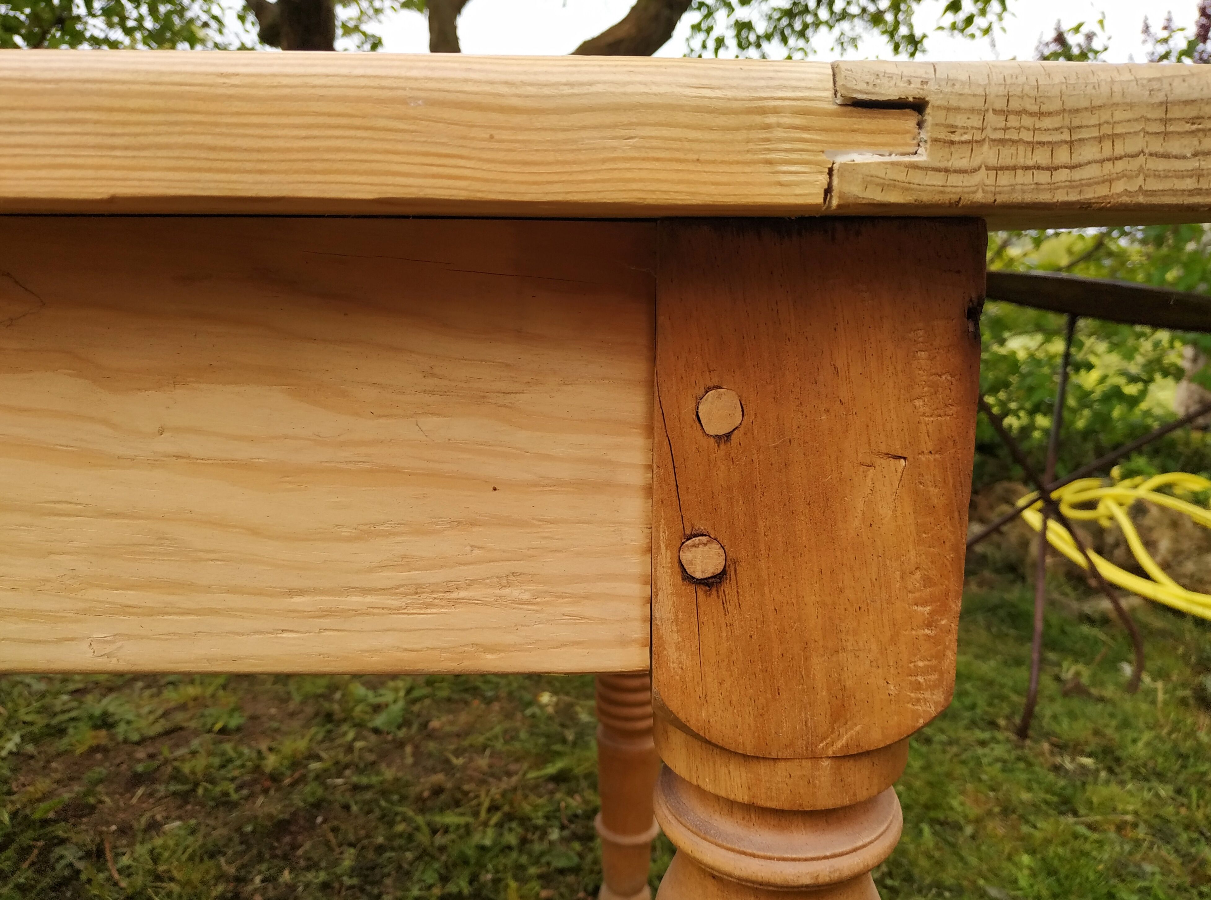 Antique farmhouse table, 3m20