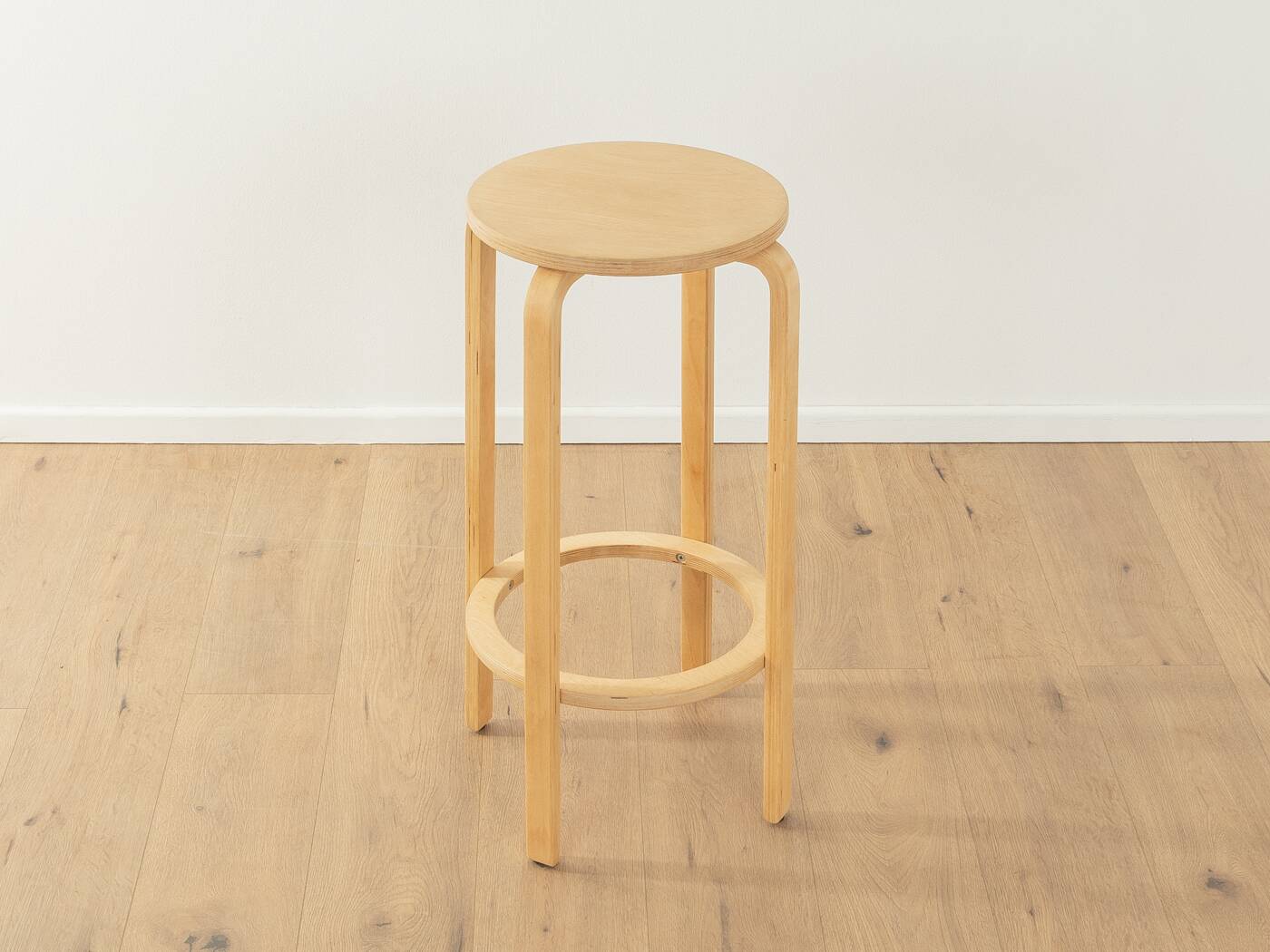 1970s bar stools, birch plywood