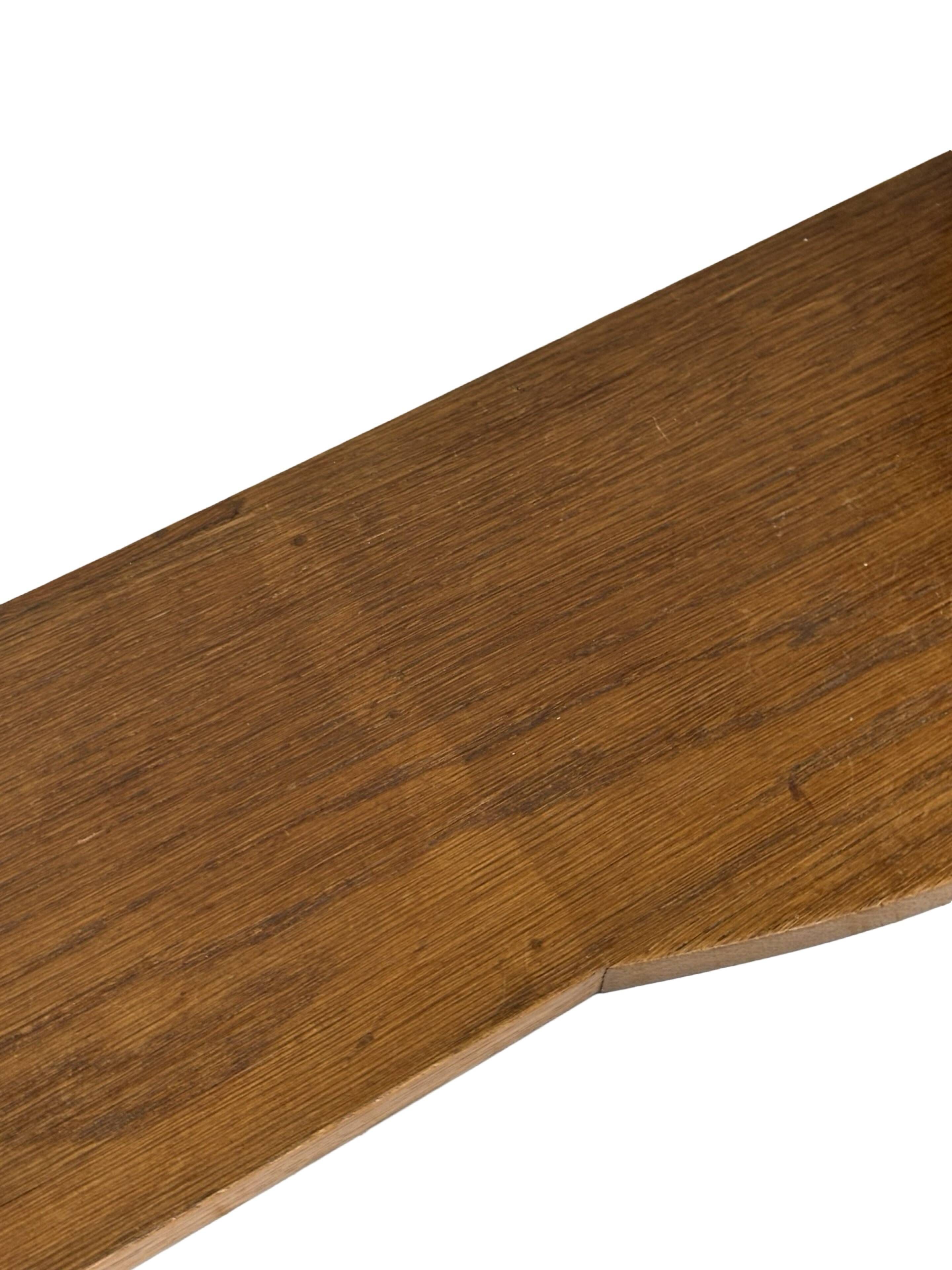 Vintage wooden wall shelve rack bookshelf in oak wood minimalist