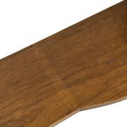 Vintage wooden wall shelve rack bookshelf in oak wood minimalist