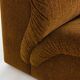 Modular sofa in rust brown velvet by Doimo, 1970s