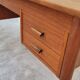 Danish Scandinavian desk in vintage teak 5 drawers, 1950s