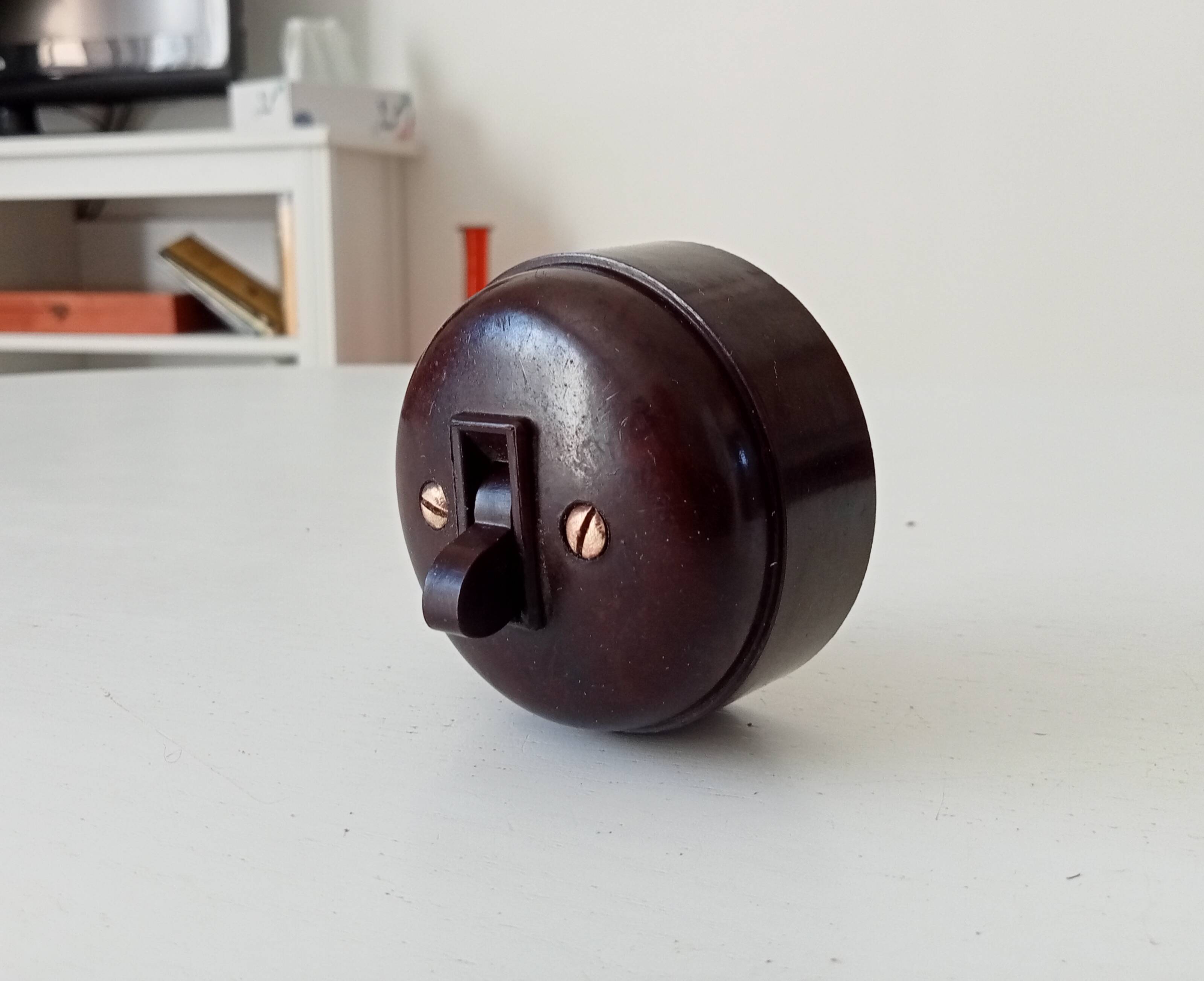 Vintage bakelite switch from the 50s