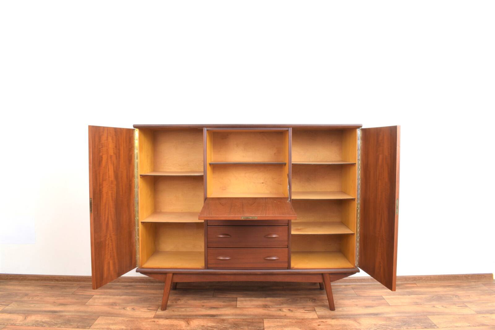 Mid-Century Danish Teak Highboard, 1960s.