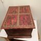 Vintage antique wooden and copper chest