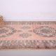 Tapis berbère en laine vintage marocain rose grand 212 x 394 cm, tapis fait main
