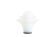 Lampe « pétales » en verre opalescent blanc et bleuté. 21e siècle.