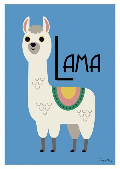 Poster kids Lama - A3