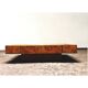 Table basse en loupe d'orme, tiroirs intégrés, Roche Bobois 1970