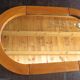 Oval pine mirror