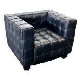 Wittmann Kubus Leather Armchair by Josef Hoffmann, 1980s