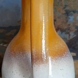 Two-Tone Ceramic Stoneware Carafe Pitcher - Vintage Design